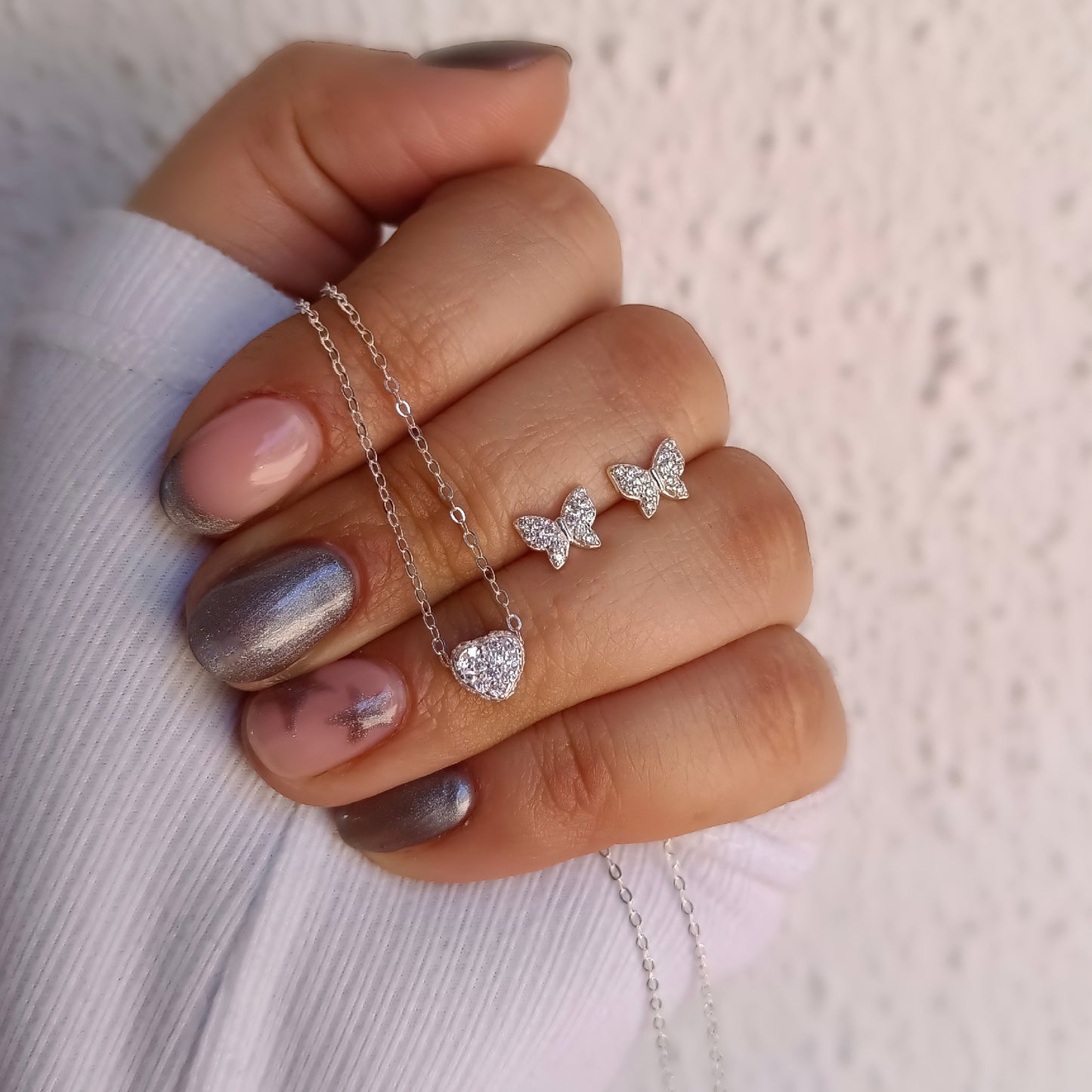 Aros mariposa circones - Plata 925