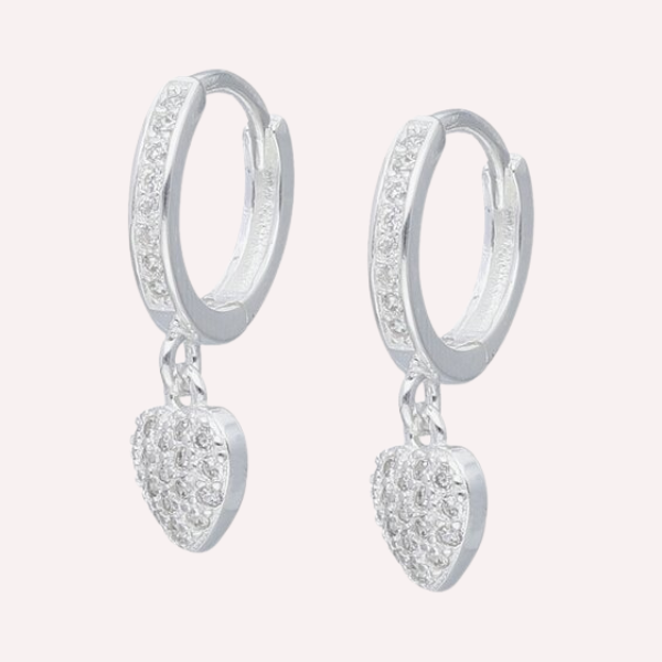 Argollas Huggies Corazón - Plata 925
