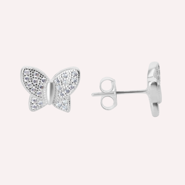 Aros mariposa circones - Plata 925