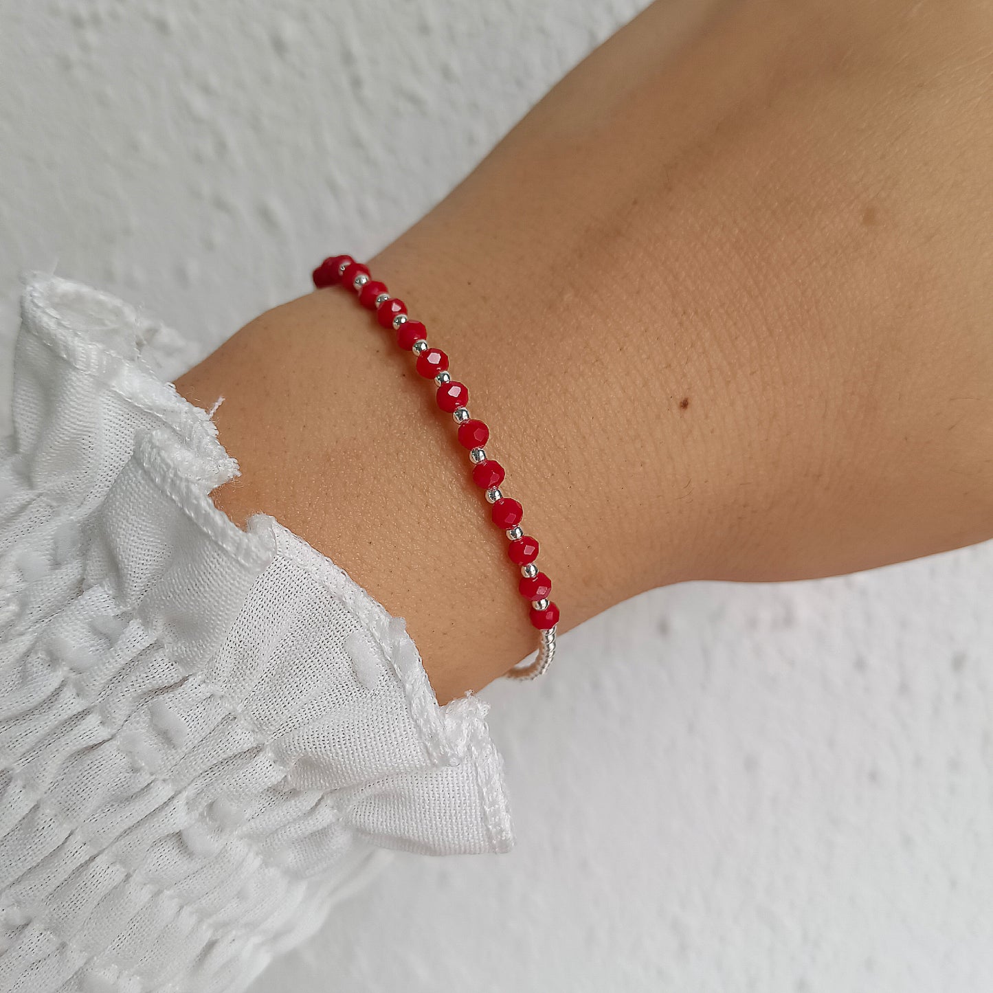 Pulsera Roja Cristales Mitty