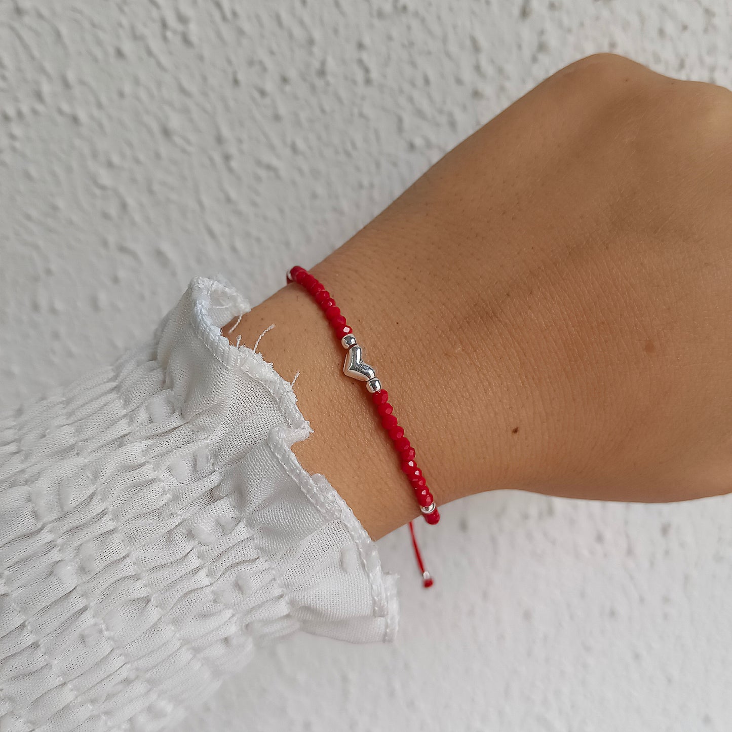Pulsera Roja Cristal Heart