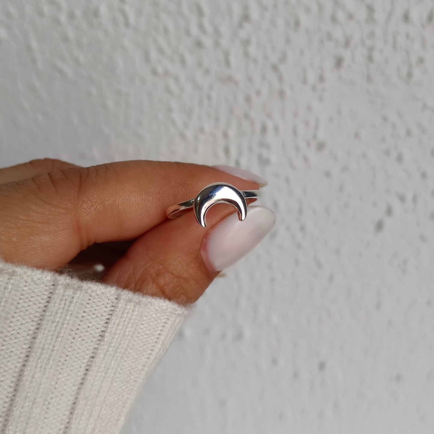Anillo Media Luna - Plata 925