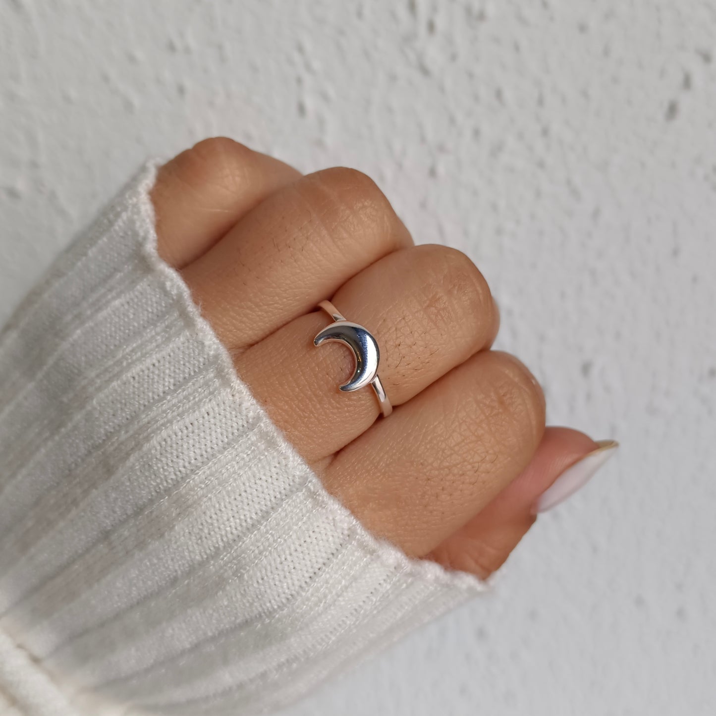 Anillo Media Luna - Plata 925