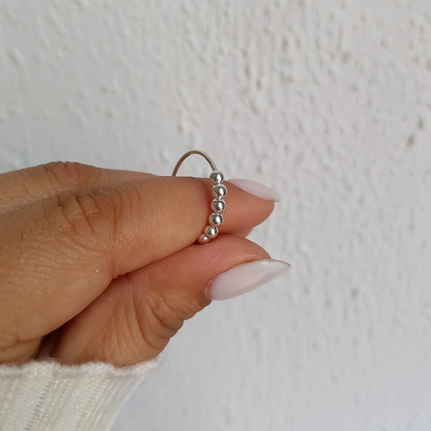 Anillo Antiestrés balls - Plata 925