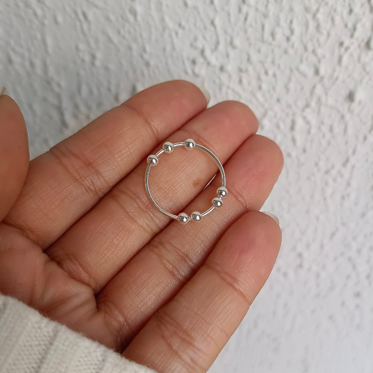 Anillo Antiestrés balls - Plata 925