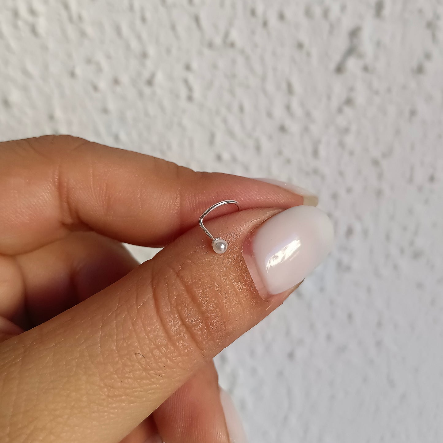 Piercing Nostril Perla - Plata 925