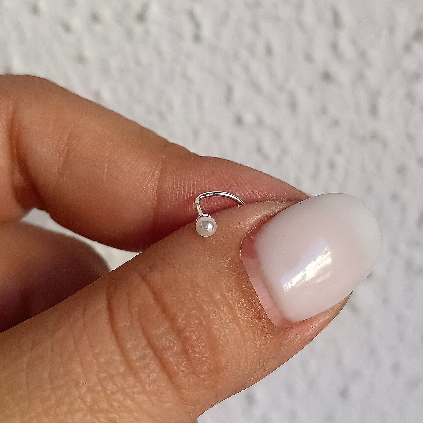 Piercing Nostril Perla - Plata 925