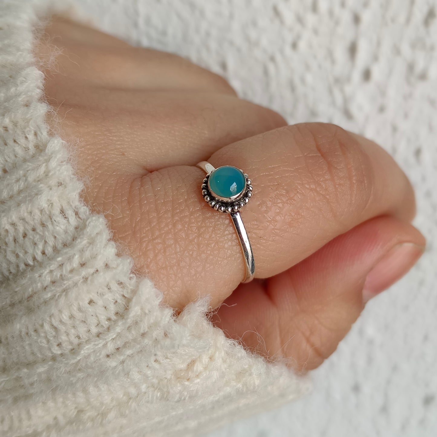 Anillo Calcedonia - Plata 925