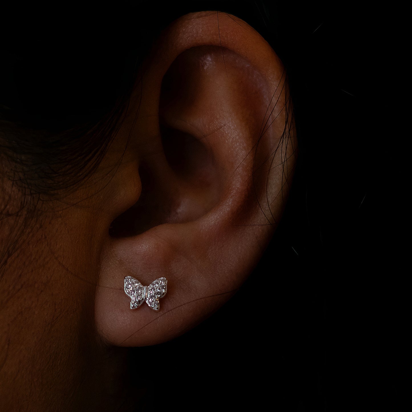 Aros mariposa circones - Plata 925