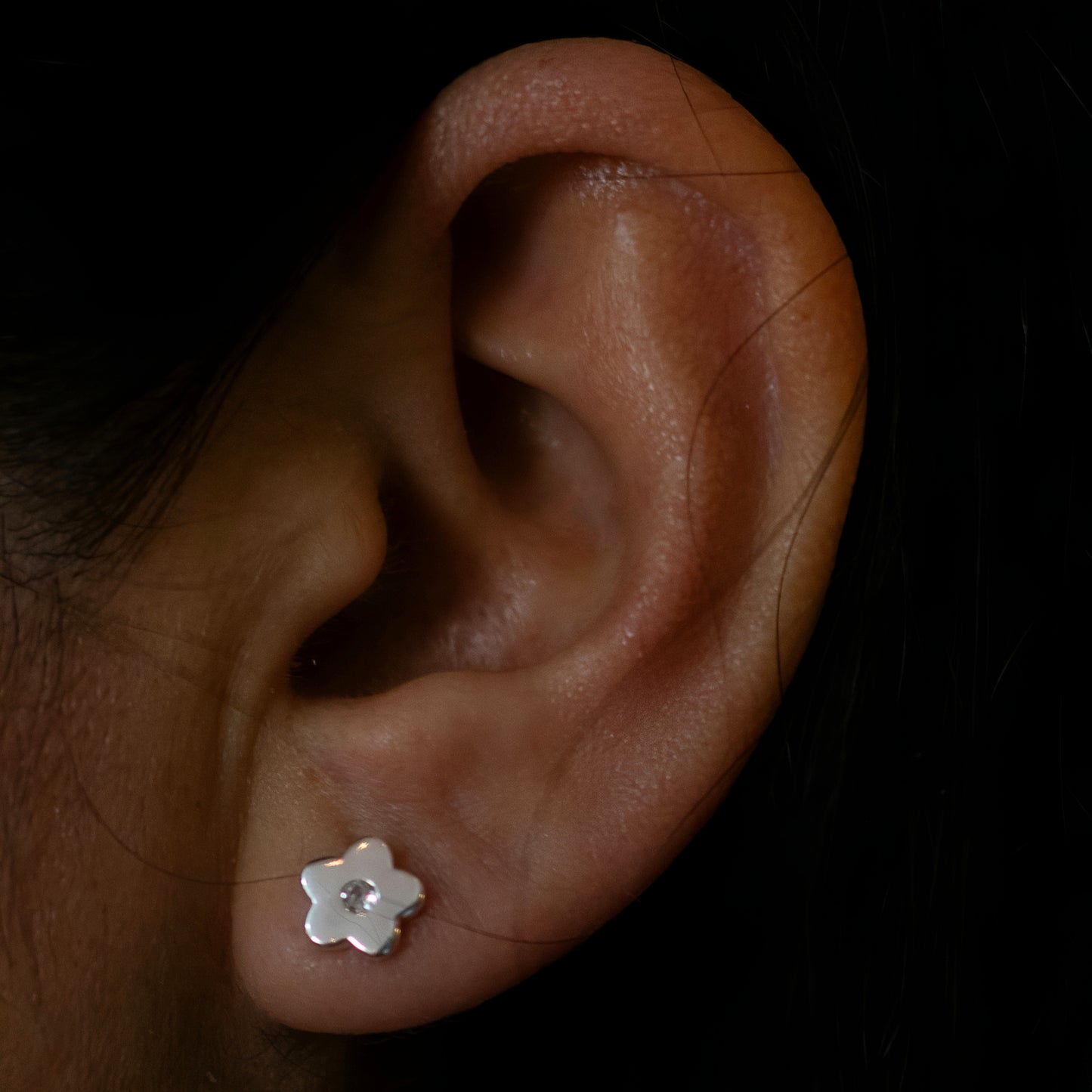 Aros Flower - Plata 925