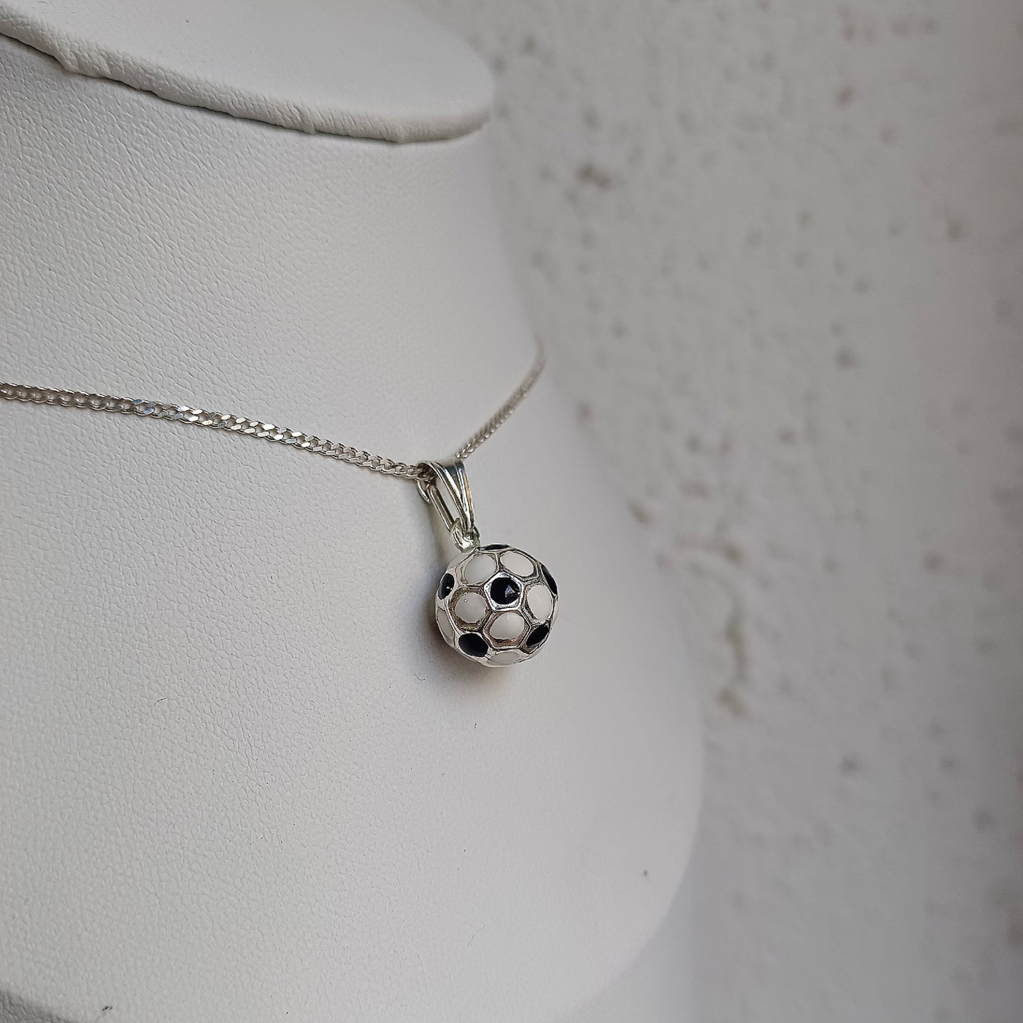 Collar pelota de fútbol - Plata 925