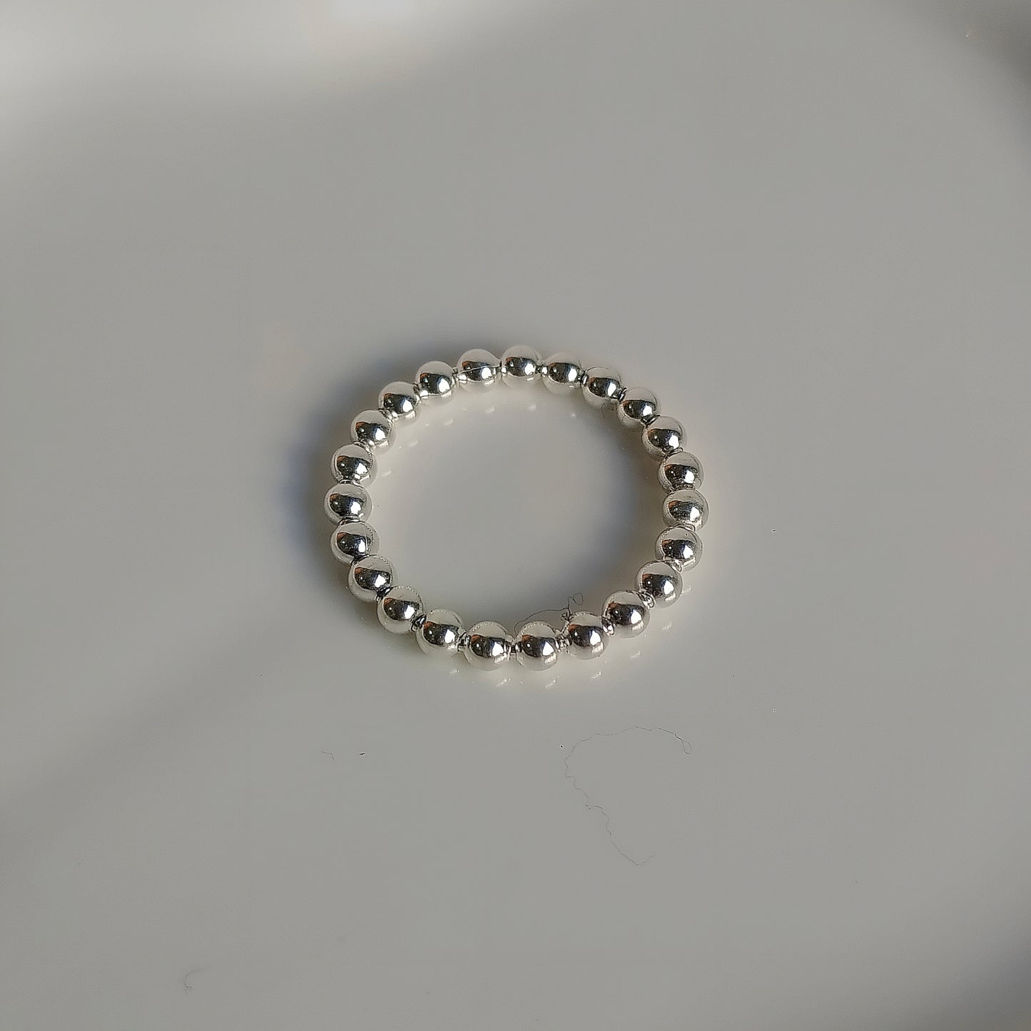 Anillo esferas antiestrés - Plata 925