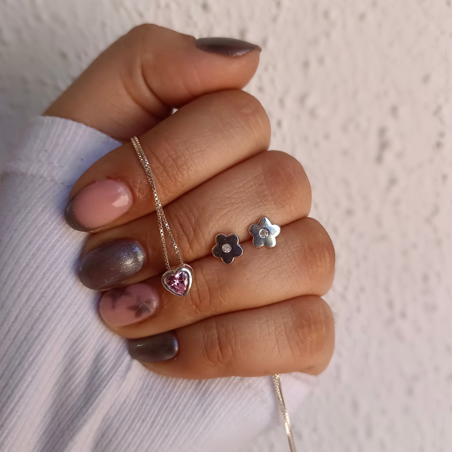 Aros Flower - Plata 925