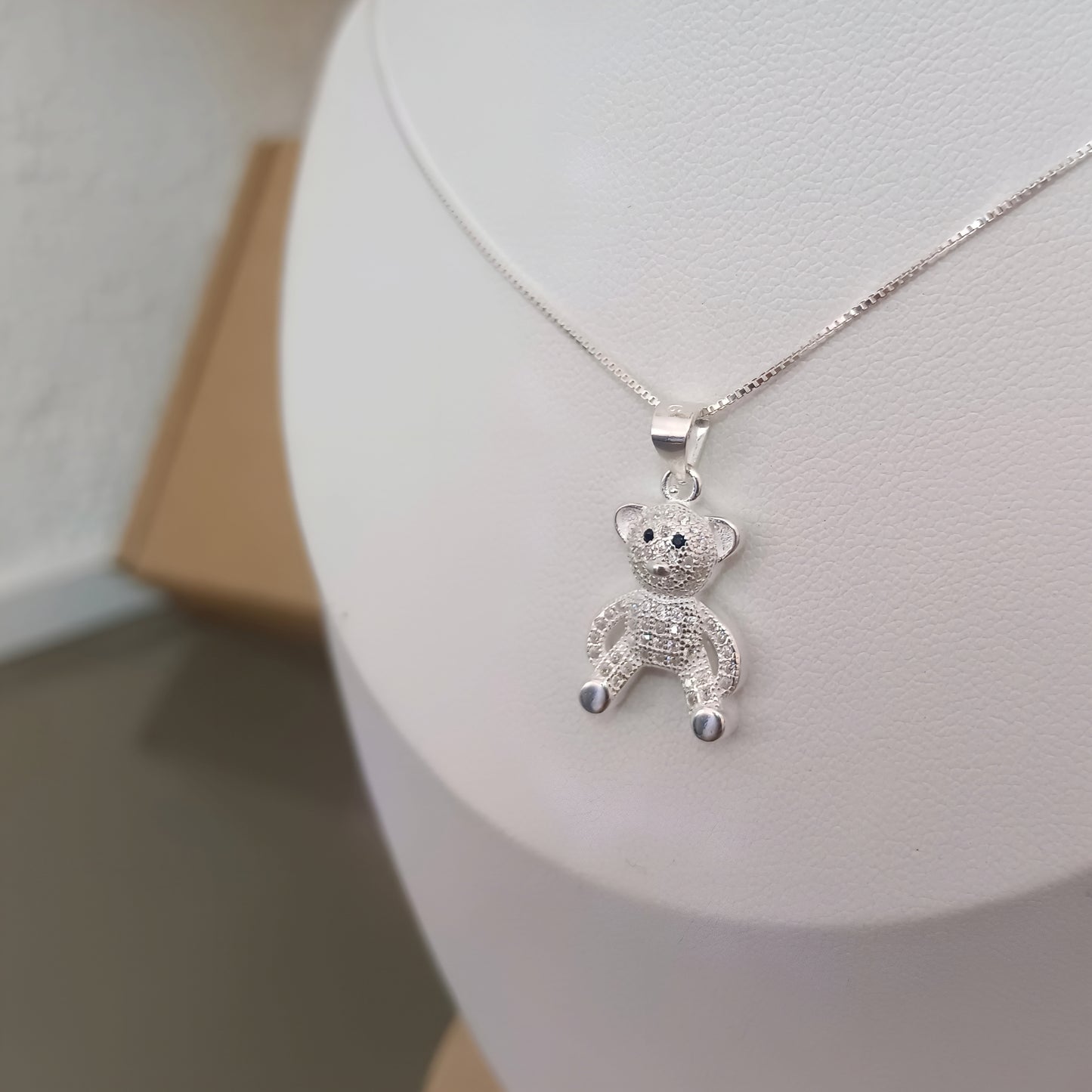 Collar osito - Plata 925