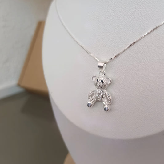 Collar osito - Plata 925