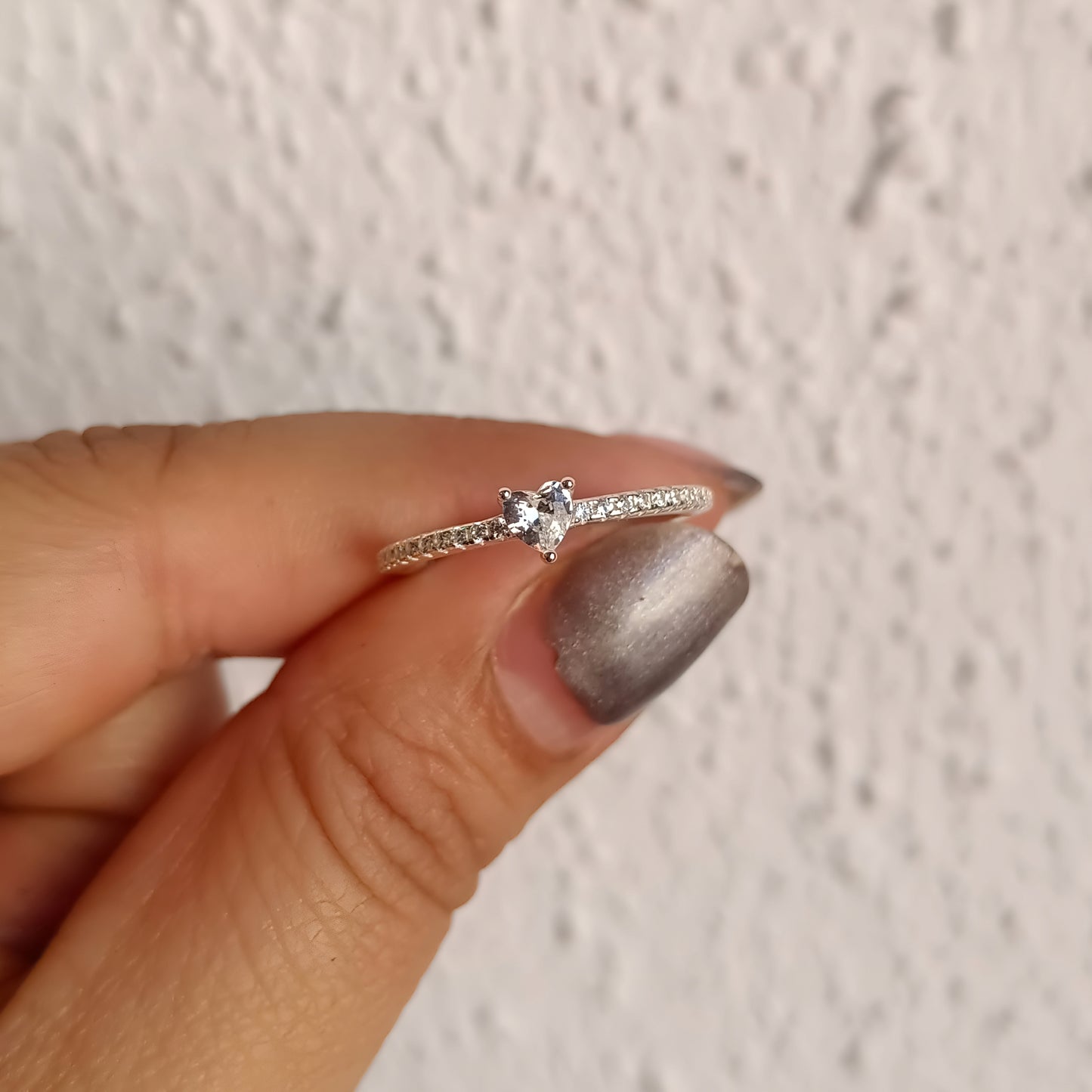 Anillo corazón Bright - Plata 925