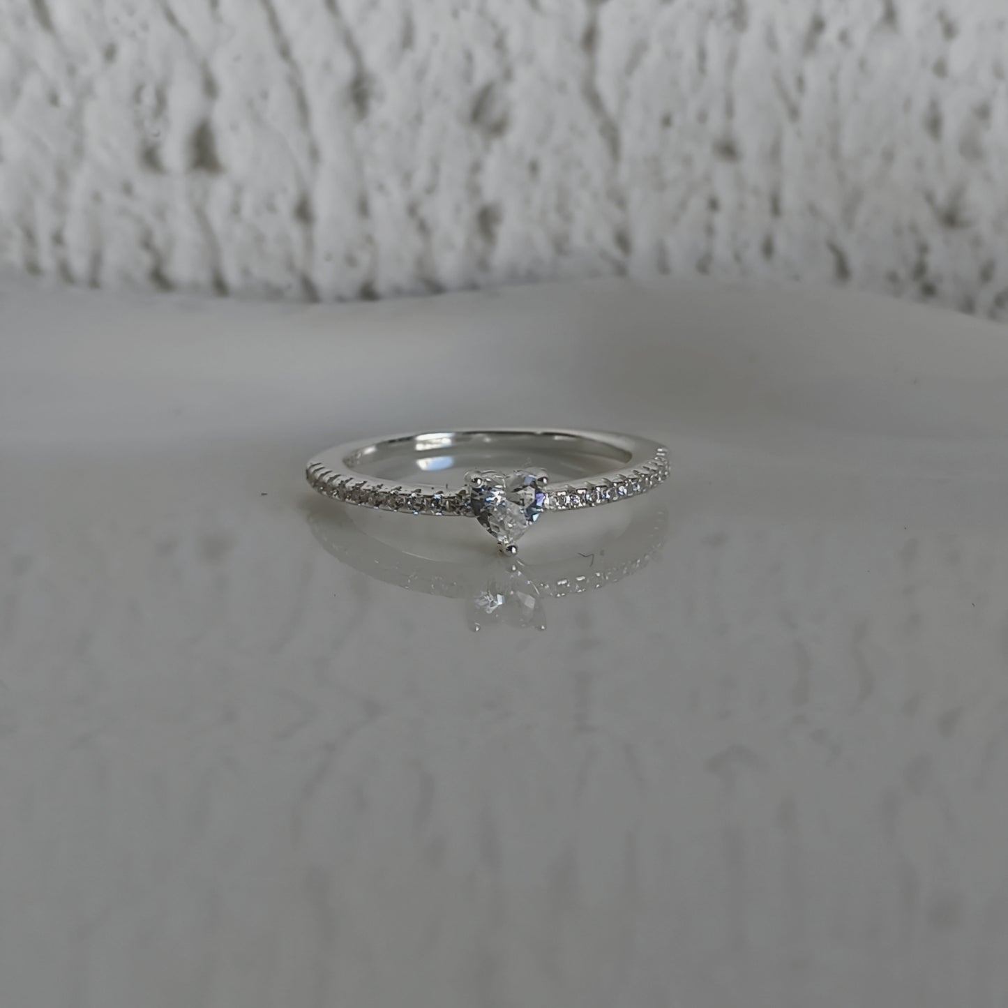 Anillo corazón Bright - Plata 925