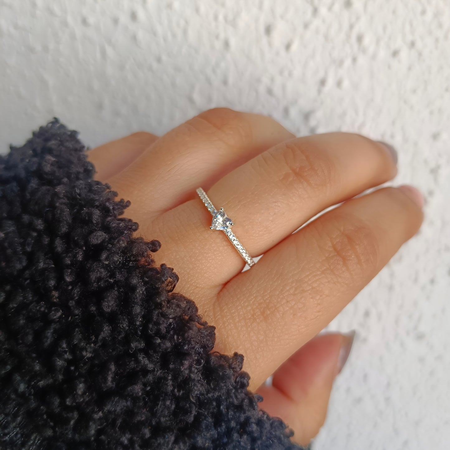 Anillo corazón Bright - Plata 925