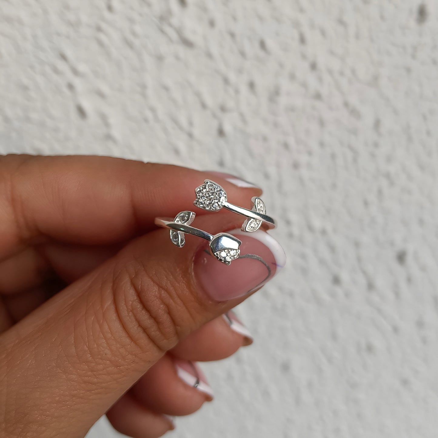Anillo Tulipán ( Ajustable ) - Plata 925