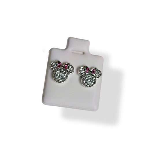 Aros Minnie - Plata 925 con circones