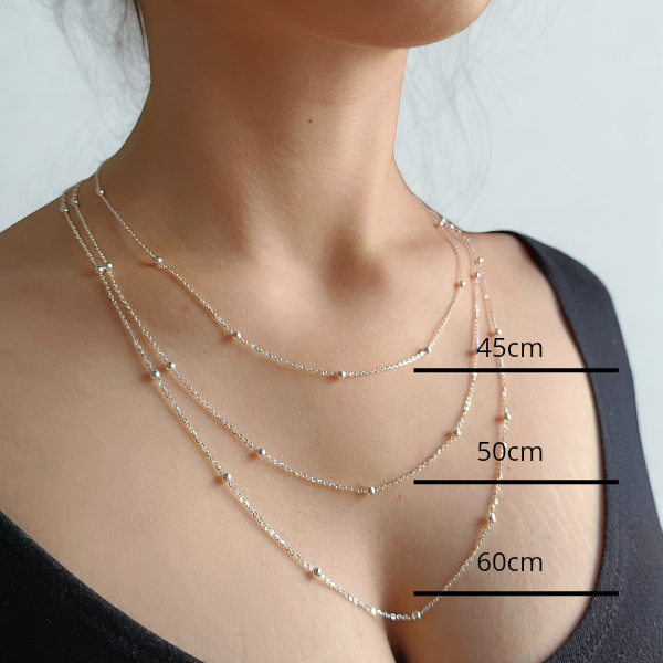 Collar Inicial D - Plata 925 con Circones