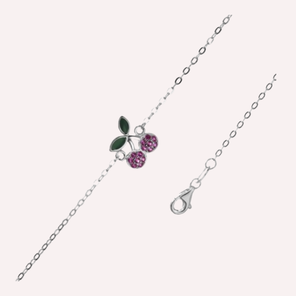 Pulsera Cerezas - Plata 925