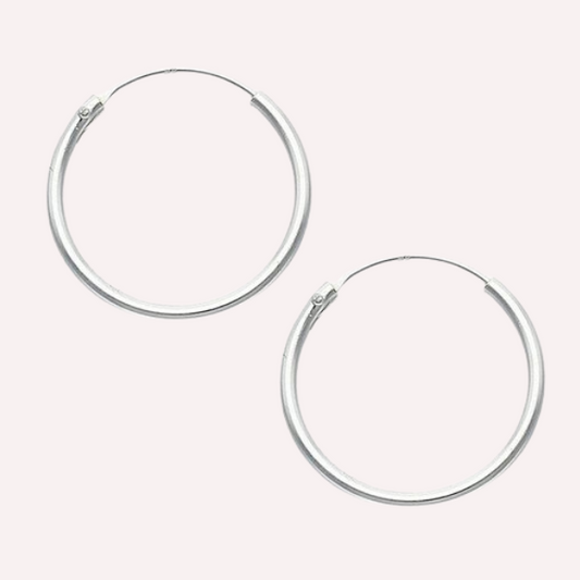 Argollas Clasicas 16 mm - Plata 925