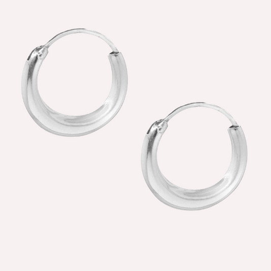Aros Argolla bote 16mm -  Plata 925