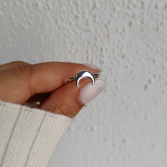 Anillo Media Luna - Plata 925