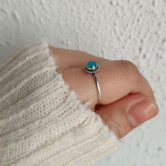 Anillo Calcedonia - Plata 925