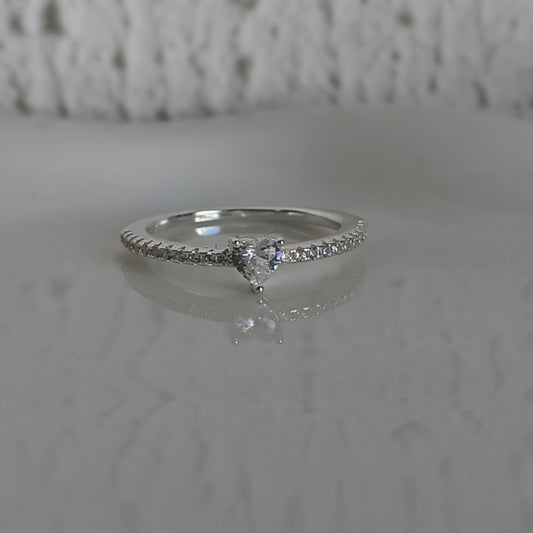 Anillo corazón Bright - Plata 925