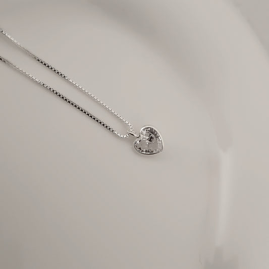 Collar Punto de Luz Corazón - Plata 925