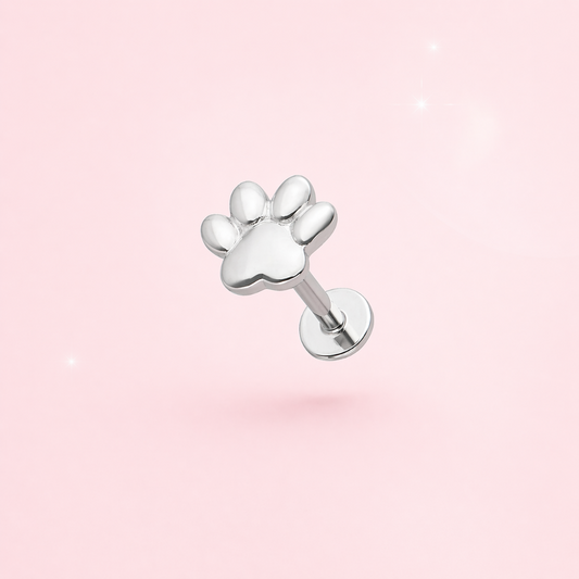 Piercing Huella Plata 925 – Tope Plano