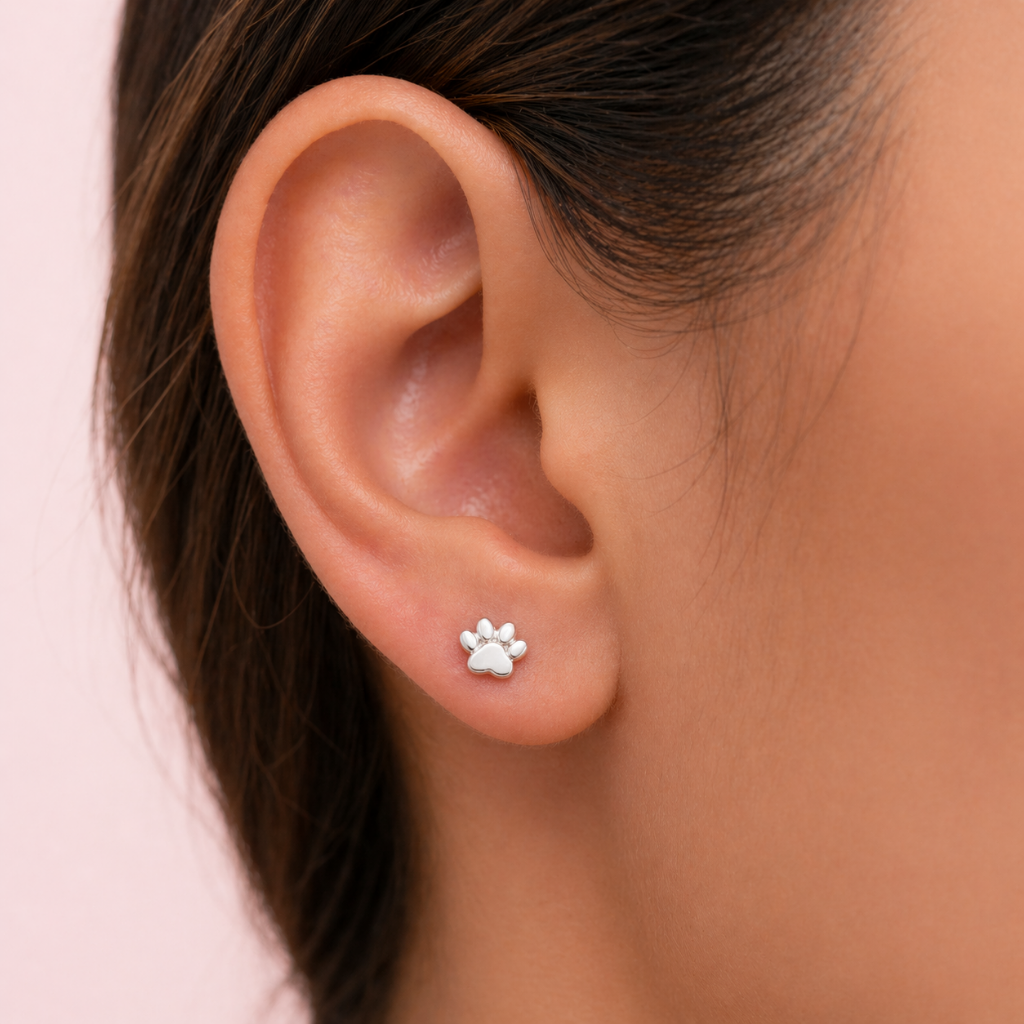 Piercing Huella Plata 925 – Tope Plano