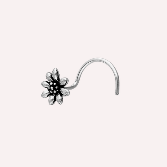 Piercing Nostril Silver Bloom- Plata 925
