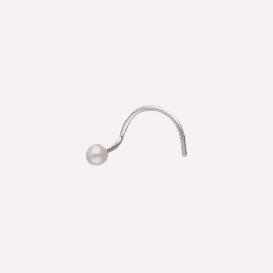 Piercing Nostril Perla - Plata 925
