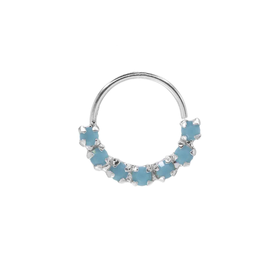 Piercing Argolla Celeste ( UNIDAD )