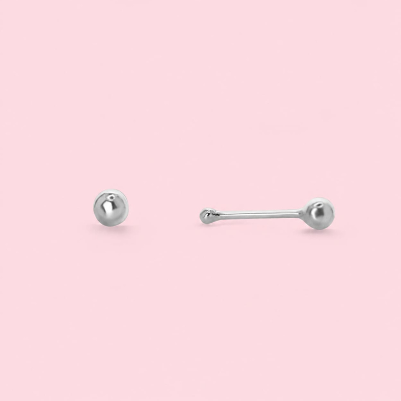 Piercing punto silver ( Unidad )