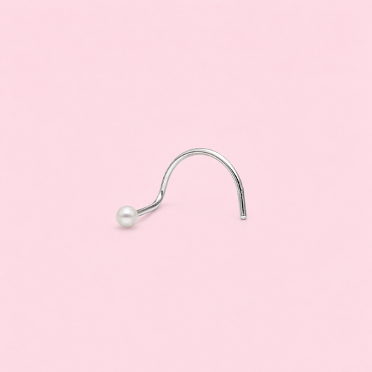 Piercing Nostril Perla - Plata 925