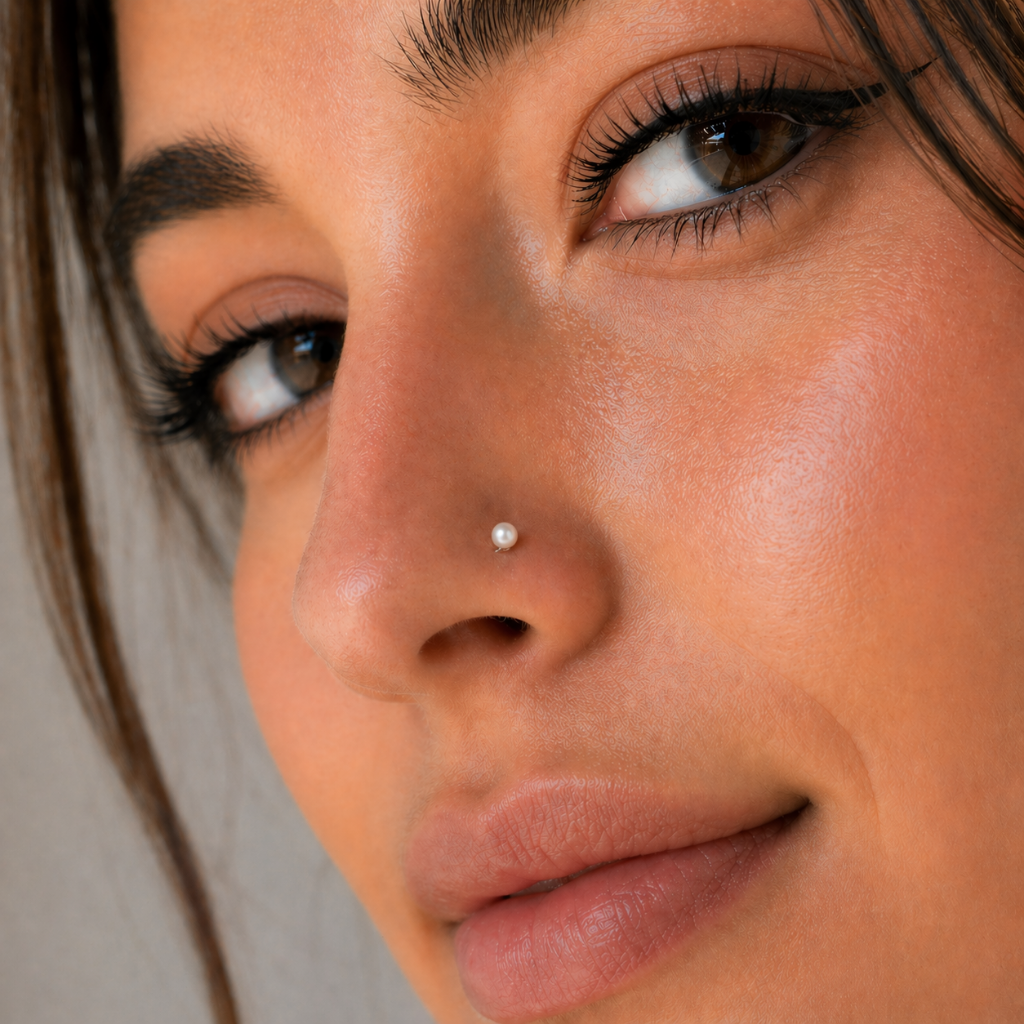 Piercing Nostril Perla - Plata 925