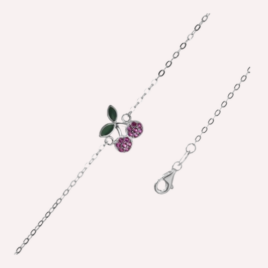 Pulsera Cerezas - Plata 925